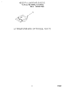 MISCELLANEOUS, LIT/OPTIONAL Diagram and Parts List for DU915QWDB6  Whirlpool Dishwasher