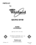 SECTION Diagram and Parts List for LE5720XSG1  Whirlpool Dryer