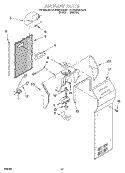 AIR FLOW, LIT/OPTIONAL Diagram and Parts List for KSUS25QDAL01  KitchenAid Refrigerator