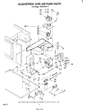 MAGNETRON AND AIR FLOW Diagram and Parts List for MW8750XL0  Whirlpool Microwave