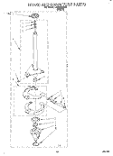 BRAKE AND DRIVE TUBE Diagram and Parts List for LBR2132BW0  Whirlpool Washer