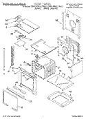 OVEN Diagram and Parts List for KEBS177DBL2  KitchenAid Wall Oven