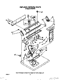 TOP AND CONSOLE PARTS Diagram and Parts List for LE7800XSW3  Whirlpool Dryer