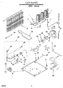 UNIT Diagram and Parts List for KTRS19MDAL00  KitchenAid Refrigerator