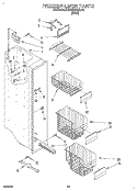 FREEZER LINER, LIT/OPTIONAL Diagram and Parts List for KSRB22QABL12  KitchenAid Refrigerator