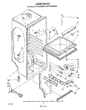 LINER , LIT/OPTIONAL Diagram and Parts List for ET12CCRWN00  Whirlpool Refrigerator