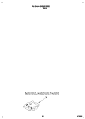 MISCELLANEOUS Diagram and Parts List for DU930QWDB0  Whirlpool Dishwasher