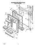 REFRIGERATOR DOOR Diagram and Parts List for KTRS20KWAL11  KitchenAid Refrigerator