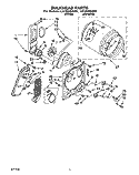 SECTION Diagram and Parts List for LEV5638AW0  Whirlpool Dryer