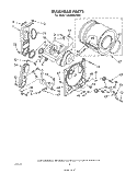 BULKHEAD Diagram and Parts List for LG3006XPW0  Whirlpool Dryer