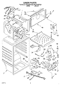 LINER Diagram and Parts List for ET1NHMXKQ00  Whirlpool Refrigerator