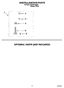 MISCELLANEOUS PARTS OPTIONAL PARTS (NOT INCLUDED) Diagram and Parts List for 7MLSR7103MQ1  Whirlpool Washer
