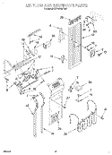 AIR FLOW AND RESERVOIR Diagram and Parts List for KSSC42MFS05  KitchenAid Refrigerator