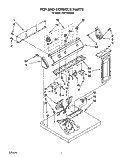 SECTION Diagram and Parts List for LE5770XWW0  Whirlpool Dryer