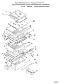 REFRIGERATOR SHELF Diagram and Parts List for GS5SHGXKQ00  Whirlpool Refrigerator