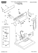 SECTION Diagram and Parts List for REX5634JQ0  Roper Dryer