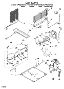 UNIT PARTS Diagram and Parts List for KTRC22KMSS00  KitchenAid Refrigerator
