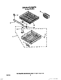 DISHRACK Diagram and Parts List for WU4400X1  Roper Dishwasher