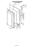 SERVA-DOOR , NOT ILLUSTRATED AND OPIONAL Diagram and Parts List for ED26MMXRWR2  Whirlpool Refrigerator