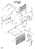 UNIT Diagram and Parts List for ET18SKREW01  Whirlpool Refrigerator