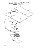 COMPONENT SHELF AND LATCH Diagram and Parts List for RB170PXYQ3  Whirlpool Wall Oven