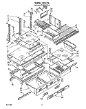 SHELF, LIT/OPTIONAL Diagram and Parts List for RT18RKXYW00  Whirlpool Refrigerator