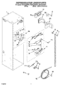 REFRIGERATOR LINER PARTS Diagram and Parts List for KSSO48QMX01  KitchenAid Refrigerator