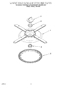 LOWER WASHARM AND STRAINER Diagram and Parts List for KUDR24SEBL0  KitchenAid Dishwasher