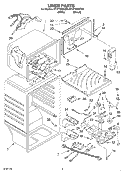 LINER Diagram and Parts List for ET1FTKXKQ00  Whirlpool Refrigerator