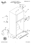 CABINET Diagram and Parts List for ET20NKXFN00  Whirlpool Refrigerator