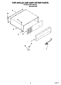TOP GRILLE AND UNIT COVER PARTS Diagram and Parts List for KBULT3661A02  KitchenAid Refrigerator