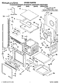OVEN PARTS Diagram and Parts List for KEHC379JSS07  KitchenAid Microwave Oven Combo