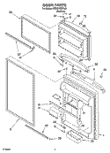 DOOR PARTS Diagram and Parts List for ER2CHMXPL00  Whirlpool Refrigerator
