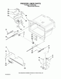 FREEZER LINER PARTS Diagram and Parts List for KFIS20XVMS5  KitchenAid Refrigerator