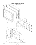 CABINET AND HINGE Diagram and Parts List for MW8520XL9  Whirlpool Microwave
