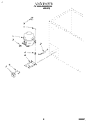 SECTION Diagram and Parts List for EH050FXDN00  Whirlpool Freezer