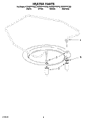 HEATER PARTS Diagram and Parts List for KUDM01FKSS0  KitchenAid Dishwasher
