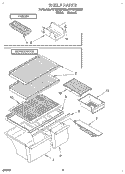 SHELF, LIT/OPTIONAL Diagram and Parts List for RT16DKXDW00  Roper Refrigerator