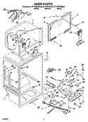 LINER PARTS Diagram and Parts List for ET1FHTXMB03  Whirlpool Refrigerator