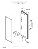 REFRIGERATOR DOOR PARTS Diagram and Parts List for GSC25C6EYB01  Whirlpool Refrigerator