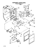 DISPENSER FRONT Diagram and Parts List for KSRB25QABL01  KitchenAid Refrigerator