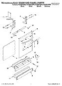 DOOR AND PANEL PARTS Diagram and Parts List for KUDP02CRBL3  KitchenAid Dishwasher