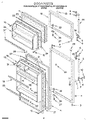 DOOR Diagram and Parts List for TT14DKXBW10  Estate Refrigerator