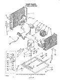UNIT Diagram and Parts List for AC2004XM0  Whirlpool Air Conditioner