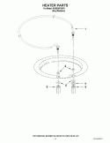 HEATER PARTS Diagram and Parts List for KUDE40FXSP3  KitchenAid Dishwasher