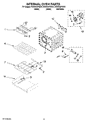 INTERNAL OVEN PARTS Diagram and Parts List for YKESS907SS01  KitchenAid Range