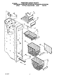 FREEZER LINER Diagram and Parts List for ED25DWXTW03  Whirlpool Refrigerator
