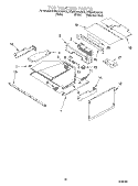 TOP VENTING Diagram and Parts List for KEMS378GWH3  KitchenAid Microwave Oven Combo