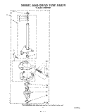BRAKE AND DRIVE TUBE Diagram and Parts List for LA5300XSW1  Whirlpool Washer