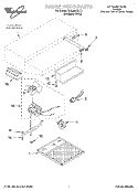 SECTION Diagram and Parts List for RH2324XDQ1  Whirlpool Range Hood